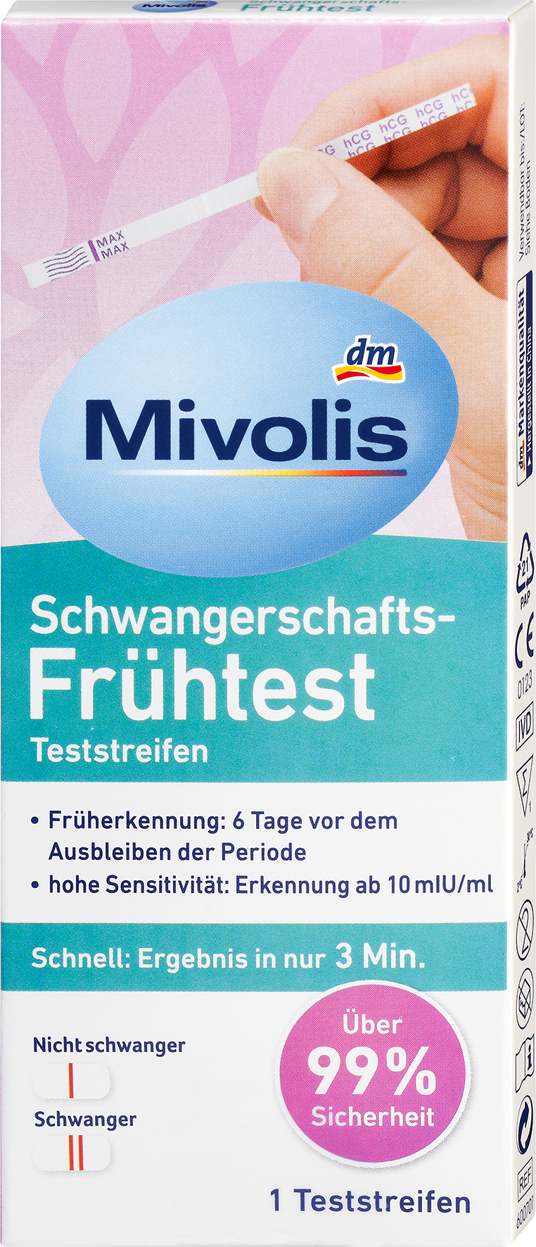 اختبار الحمل المبكر Mivolis ، 1 جهاز طبي
