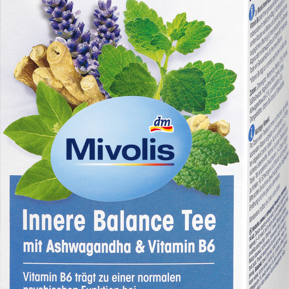 Mivolis شاي أعشاب, شاي التوازن الداخلي (14 كيس)، 28 جم