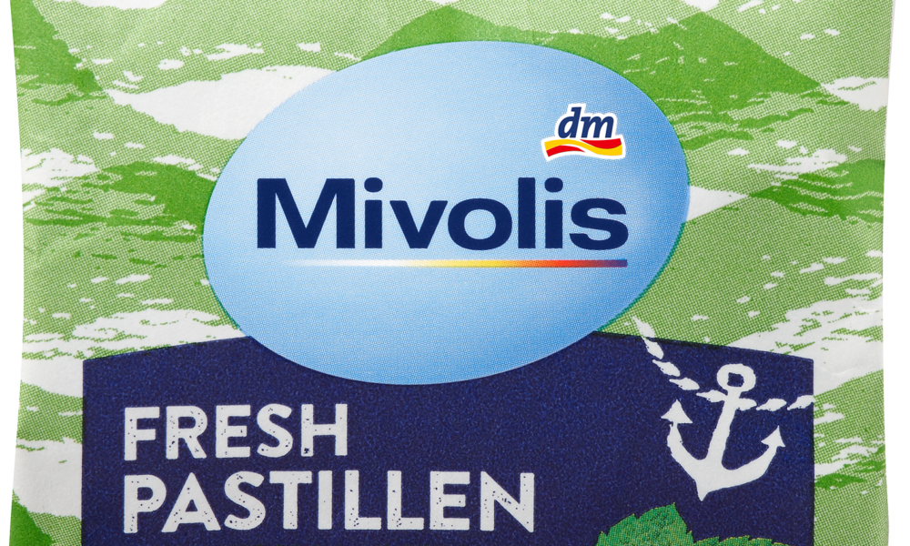Mivolis Pastilles, أوكالبتوس طازج، خالي من السكر، 25 جم