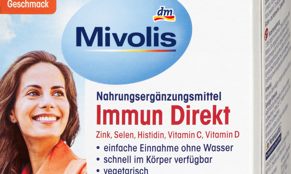 Mivolis Immune Direct, أعواد الأجزاء 20 قطعة، 39 جم مكمل غذائي