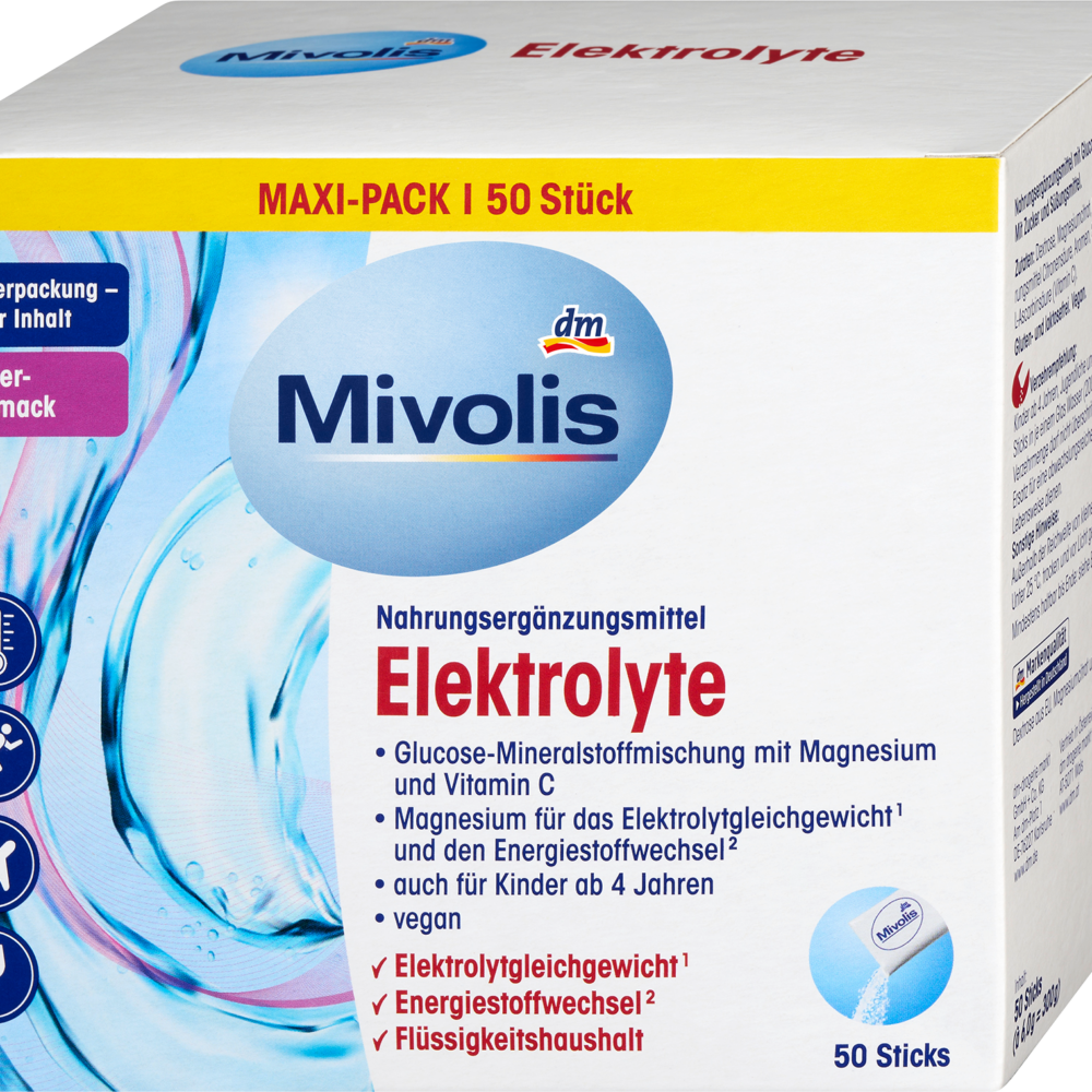 Mivolis Electrolytes, 50 عودا، 300 جرام مكمل غذائي