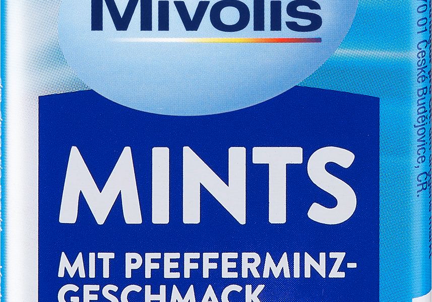 Mivolis Pastilles, النعناع بالنعناع، خالي من السكر، 35 جم