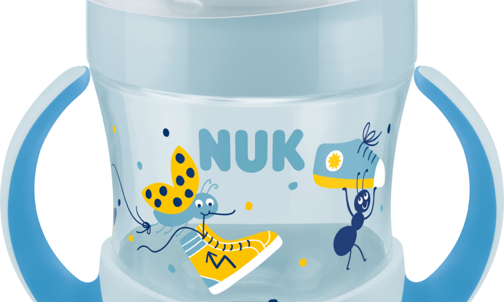 كوب سحري صغير من NUK Learner Learnr Evolution Mini Magic Cup أزرق، 160 مل، 1 قطعة