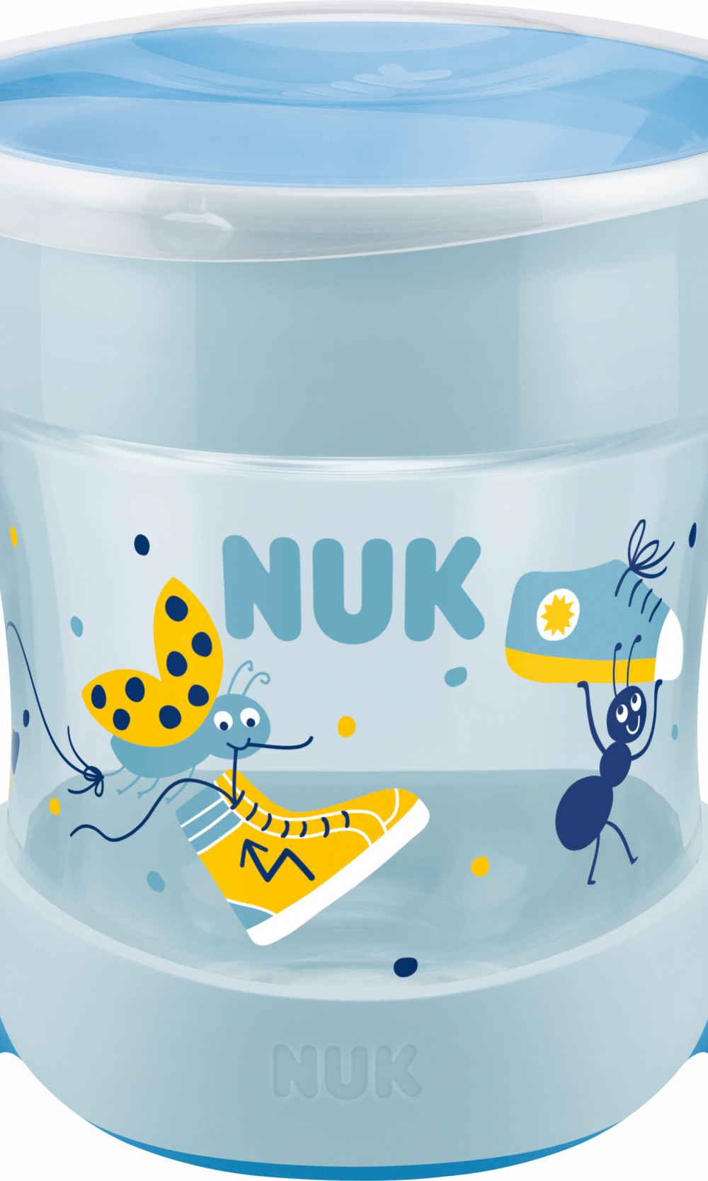 كوب سحري صغير من NUK Learner Learnr Evolution Mini Magic Cup أزرق، 160 مل، 1 قطعة