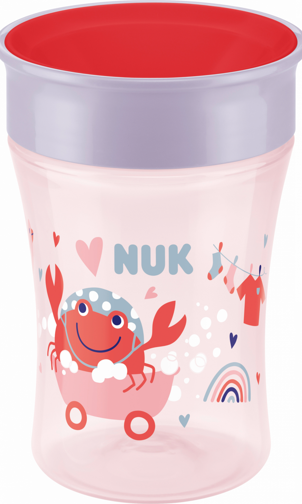 كوب سحري NUK Learner Tumbler Evolution أحمر/بنفسجي، 230 مل، 1 قطعة