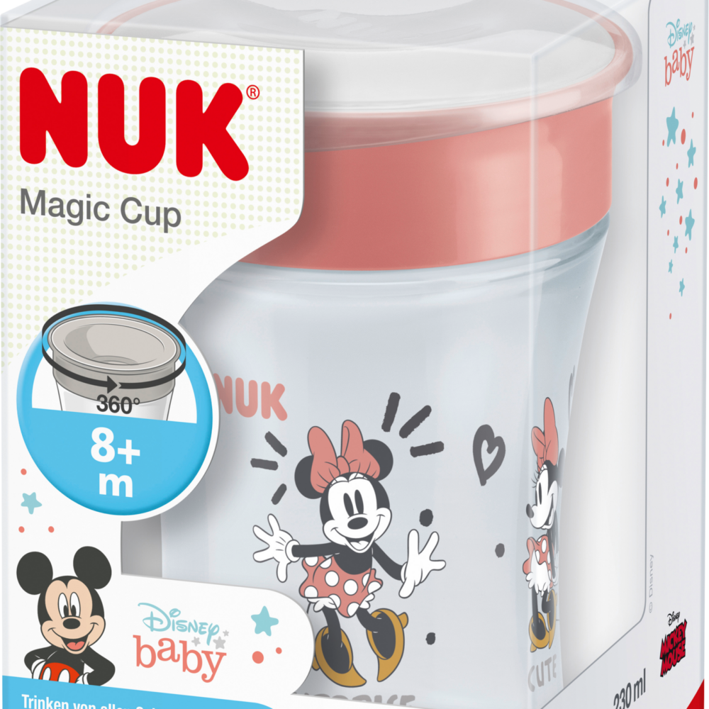 NUK كوب ماجيك ديزني أحمر، 230 مل، 1 قطعة