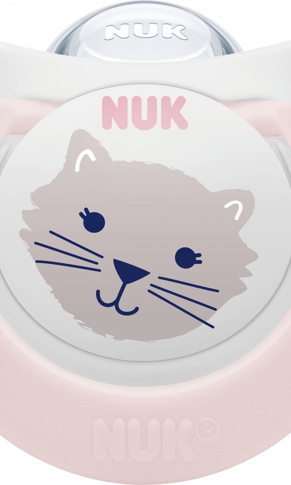 NUK لهاية ستار سيليكون نهاري آند نايت، وردي/أزرق فاتح، مقاس 1، 0-6 أشهر، 2 قطعة