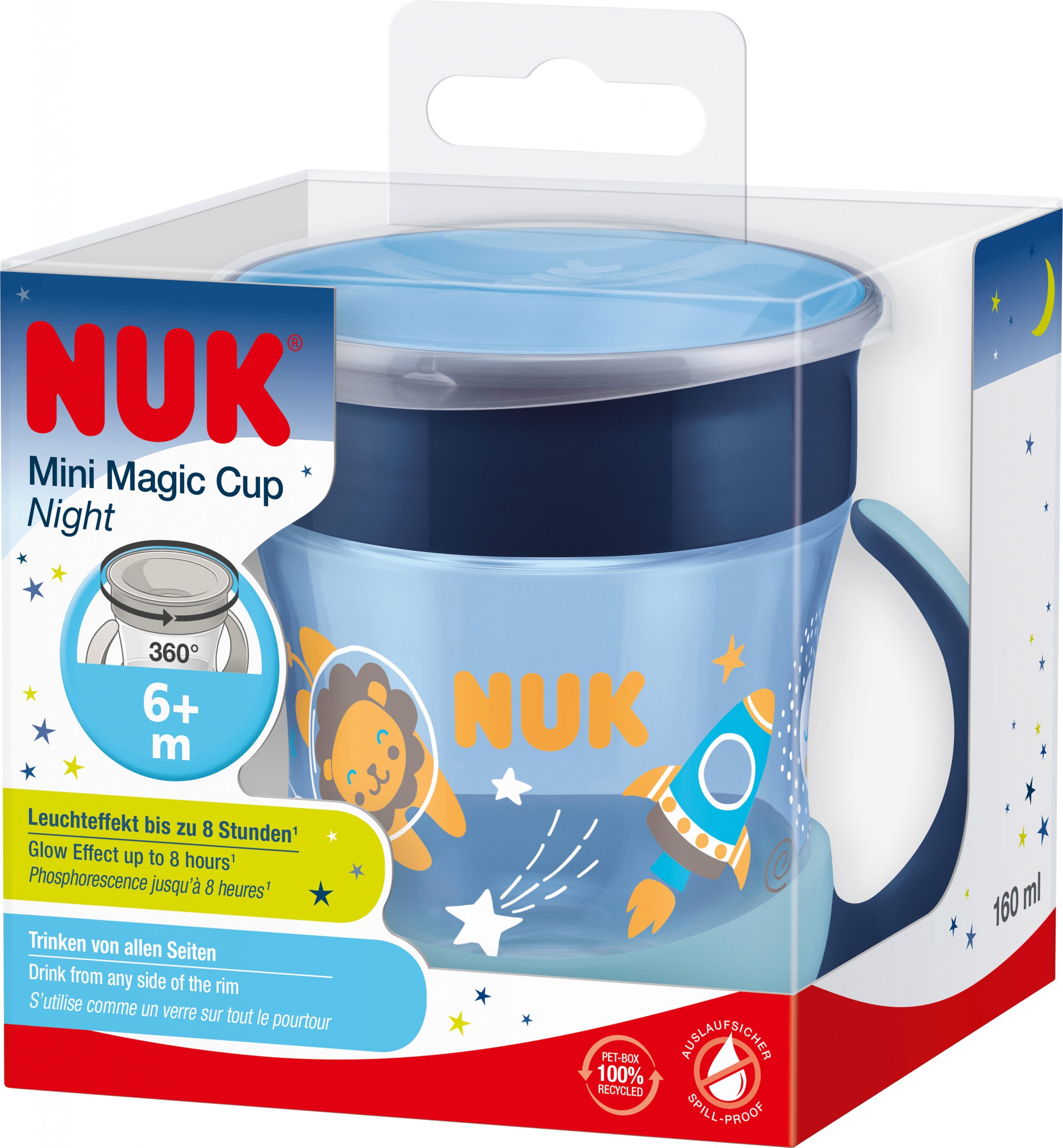 نوك كوب سحري صغير أزرق، 160 مل، 1 قطعة