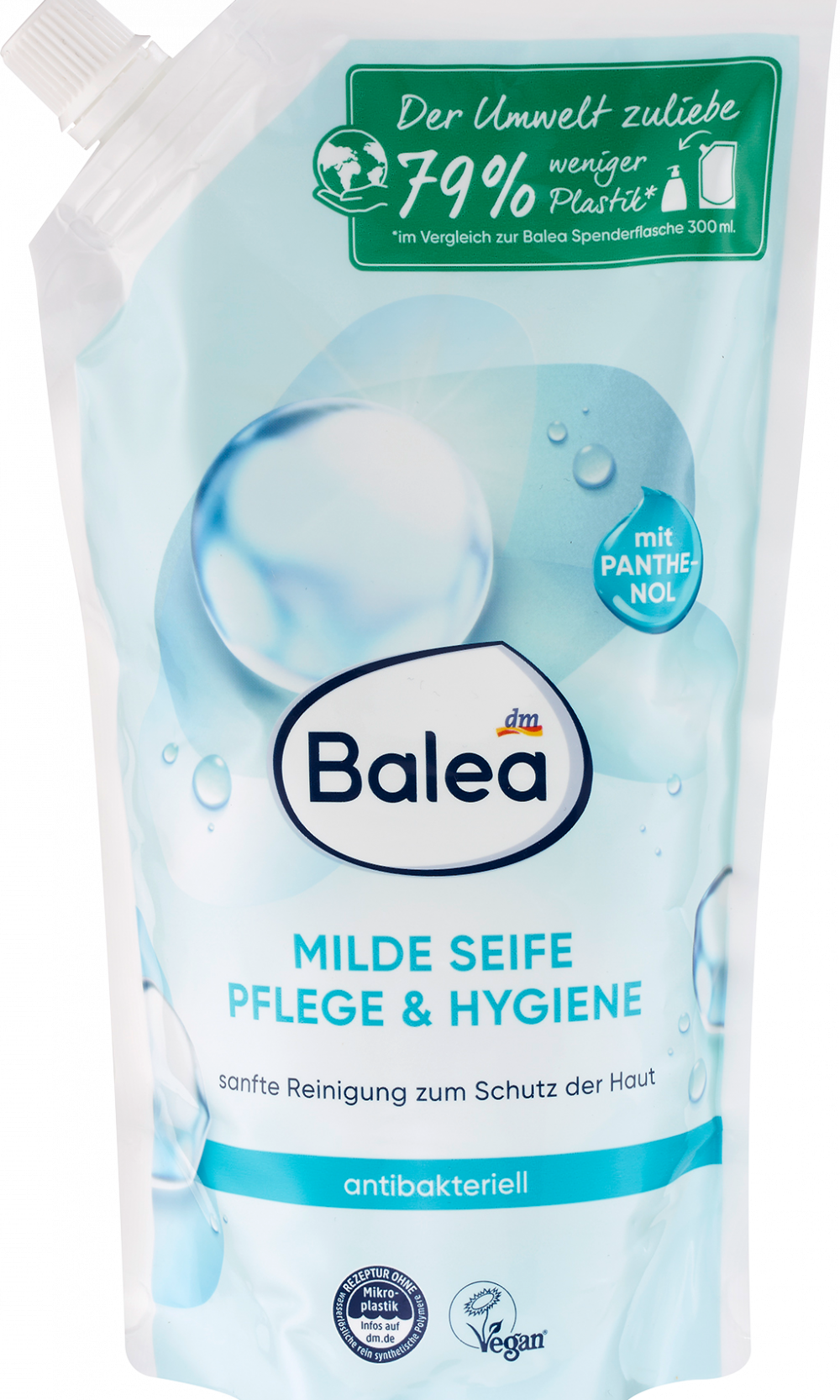 Balea Liquid Soap, صابون خفيف للعناية والنظافة، مضاد للبكتيريا، عبوة إعادة التعبئة، 500 مل