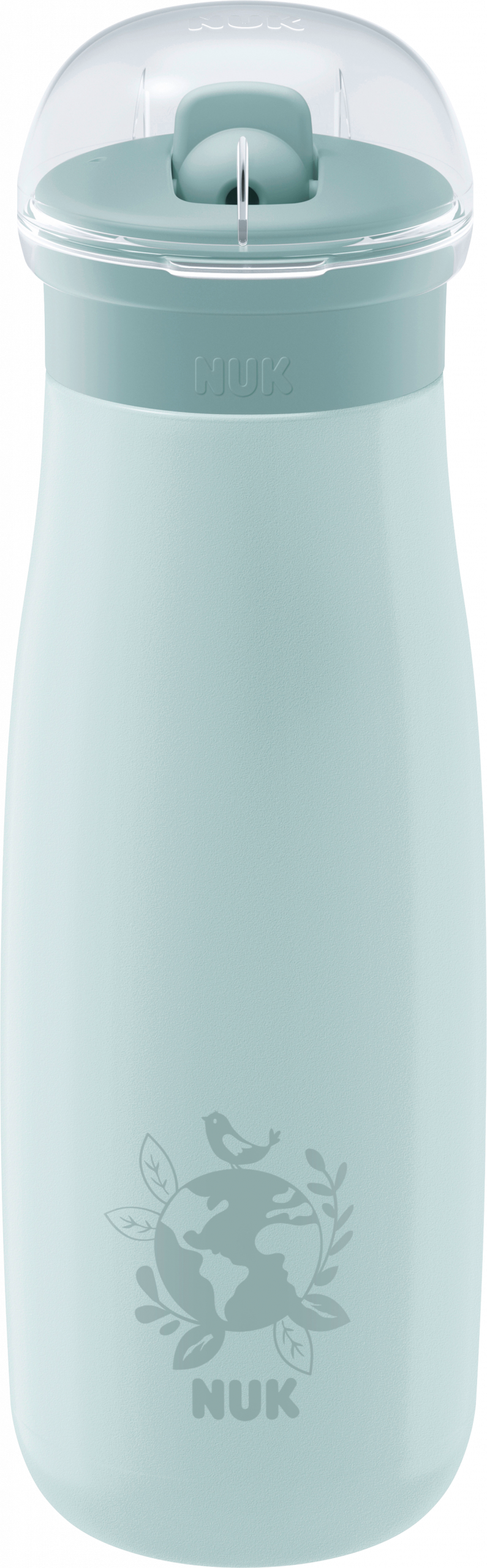 NUK زجاجة قش للشرب ستانلس ستيل ميني مي نعناع ، 500 مل ، 1 قطعة