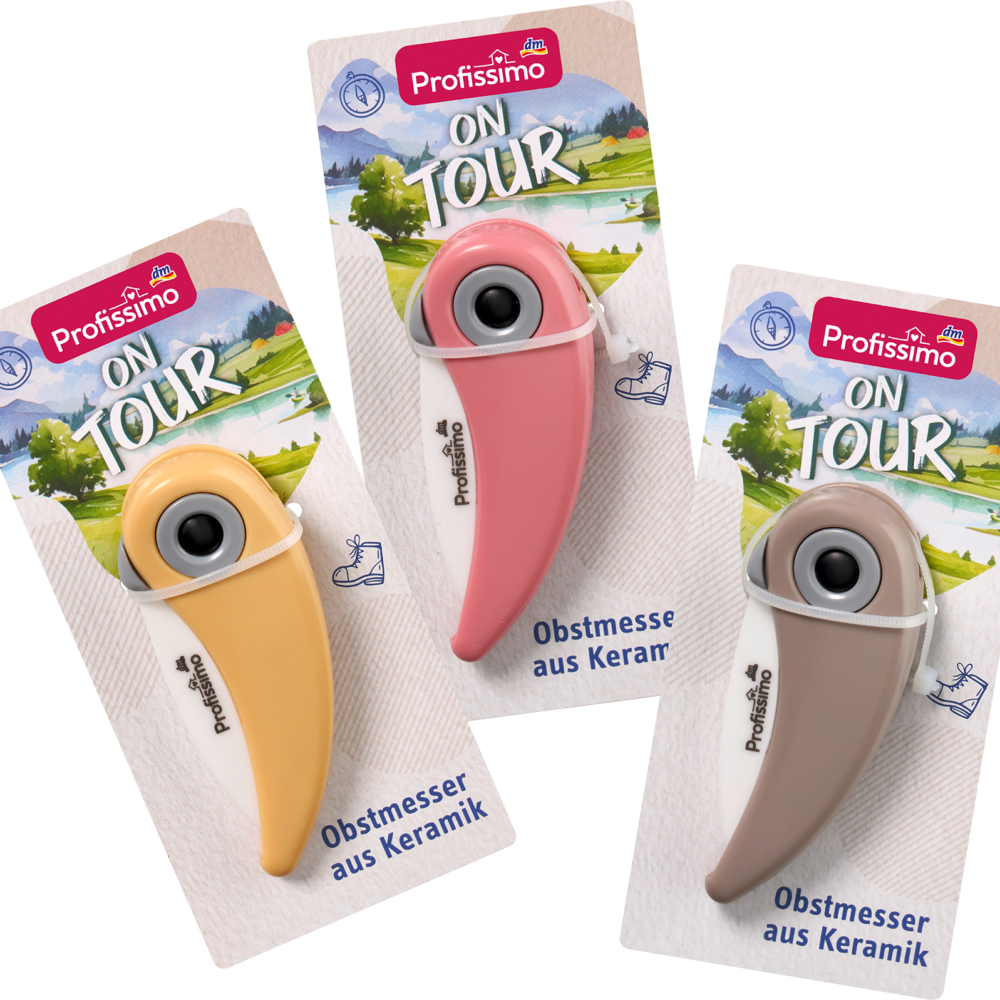 Profissimo سكين فواكه سيراميك في جولة ، 1 قطعة