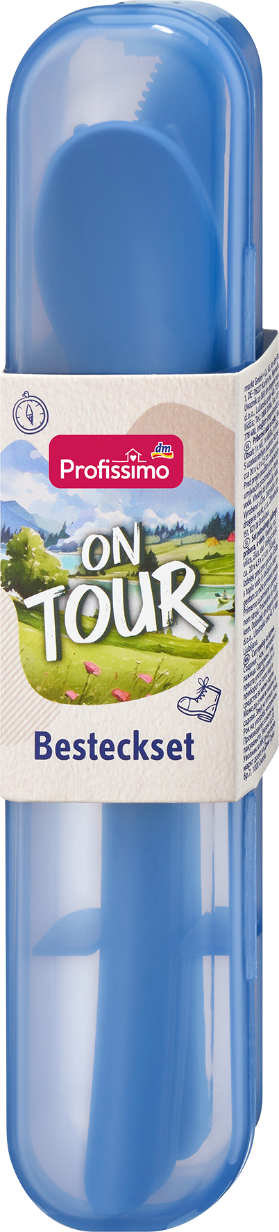 طقم أدوات مائدة Profissimo مع حاوية على الجولة، 1 قطعة