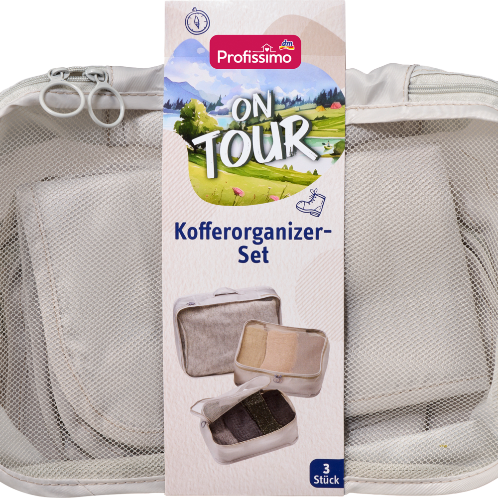 مجموعة منظم حقائب Profissimo في جولة، 3 قطع