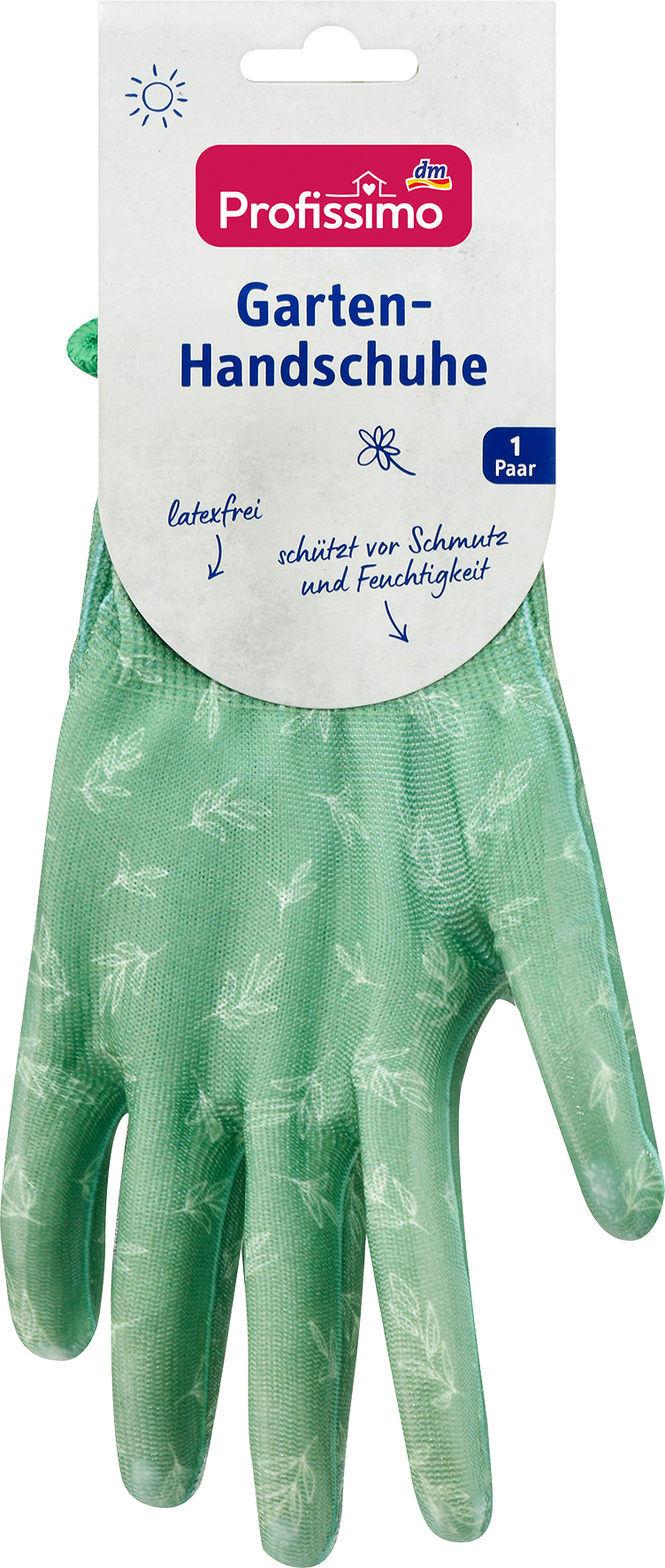 Profissimo قفازات بستنة، للبالغين، رغوة نايلون/نتريل، أخضر (مقاس M)، 1 قطعة