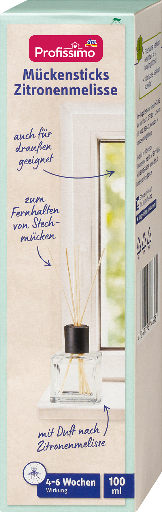 بروفيسيمو أعواد البعوض بلسم الليمون، 100 ملمنتج مبيد حيوي