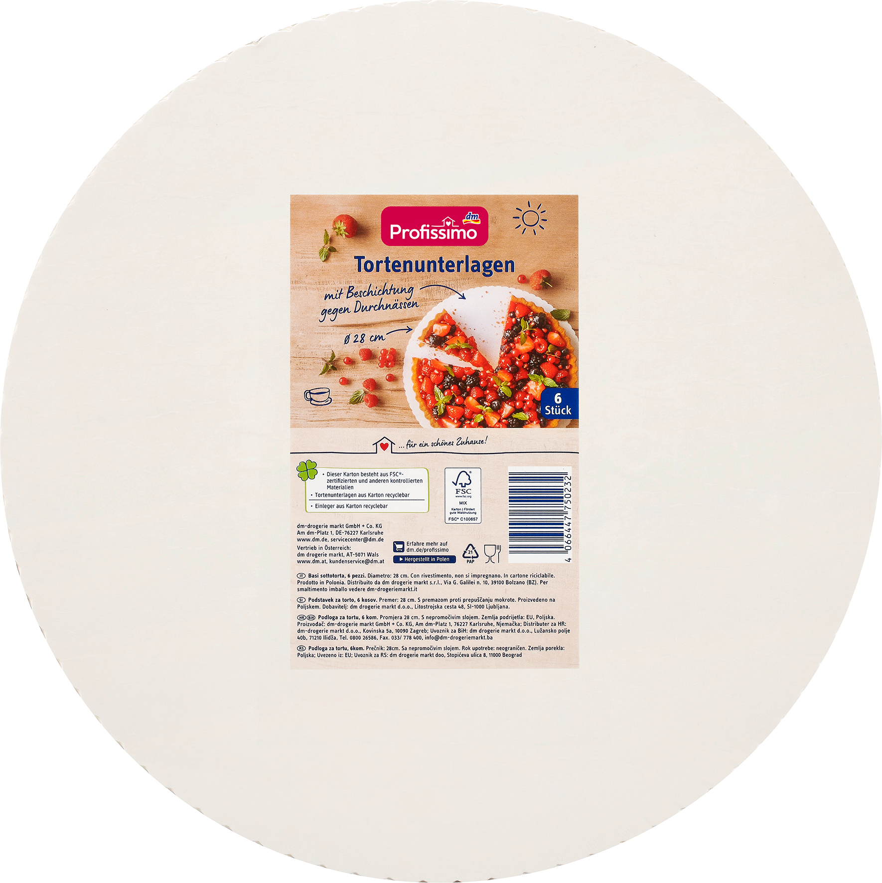 بروفيسيمو إضافات كيك ، 6 قطع