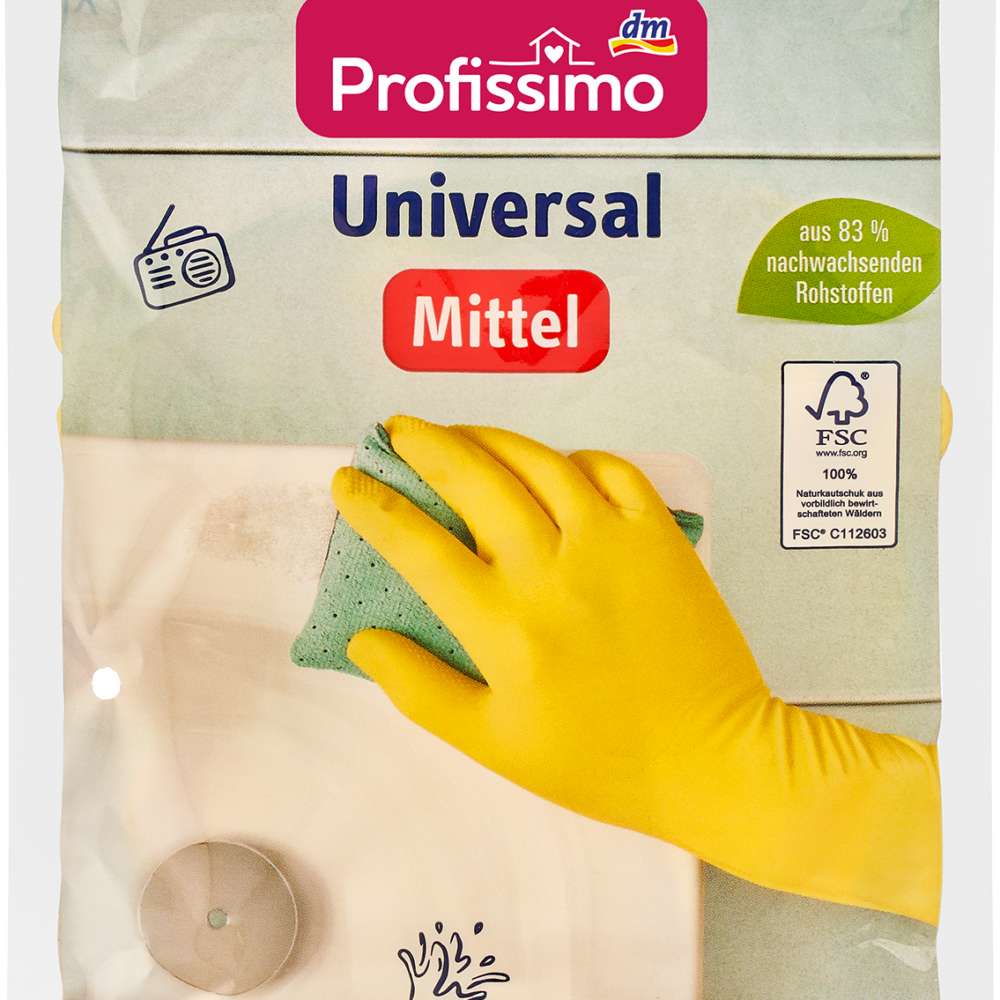 بروفيسيمو قفازات منزلية يونيفرسال وسط (1 زوج) ، 2 قطعة