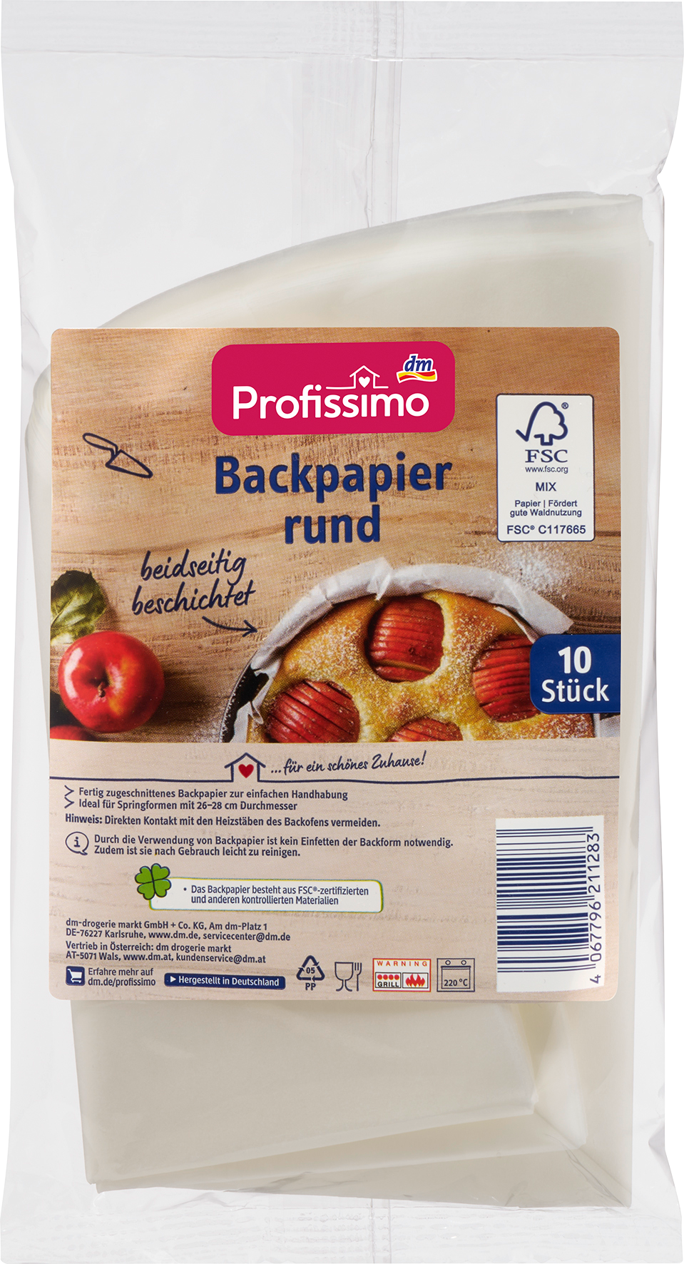 بروفيسيمو ورق خبز دائري، 10 قطع