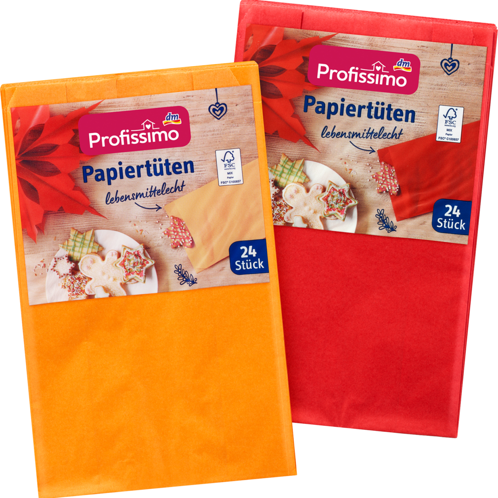 بروفيسيمو أكياس ورقية متنوعة، 24 قطعة
