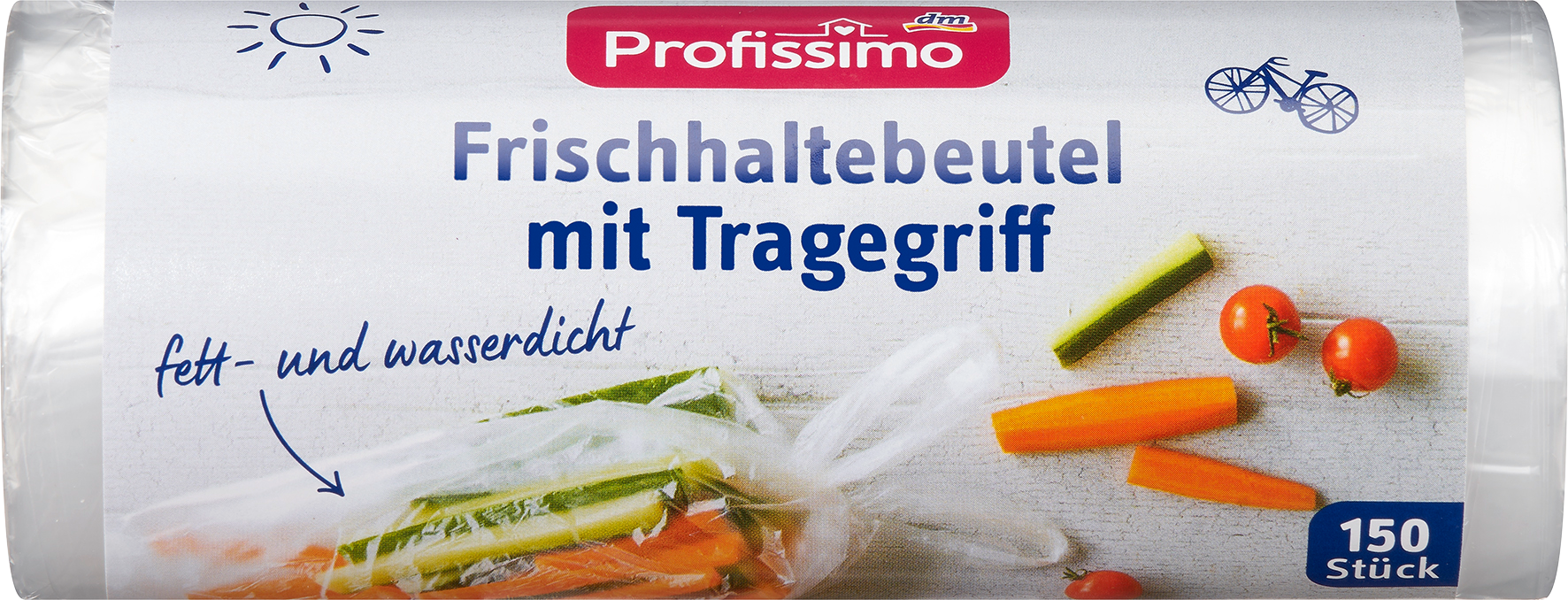 بروفيسيمو حقيبة تخزين طعام بمقبض، 150 قطعة