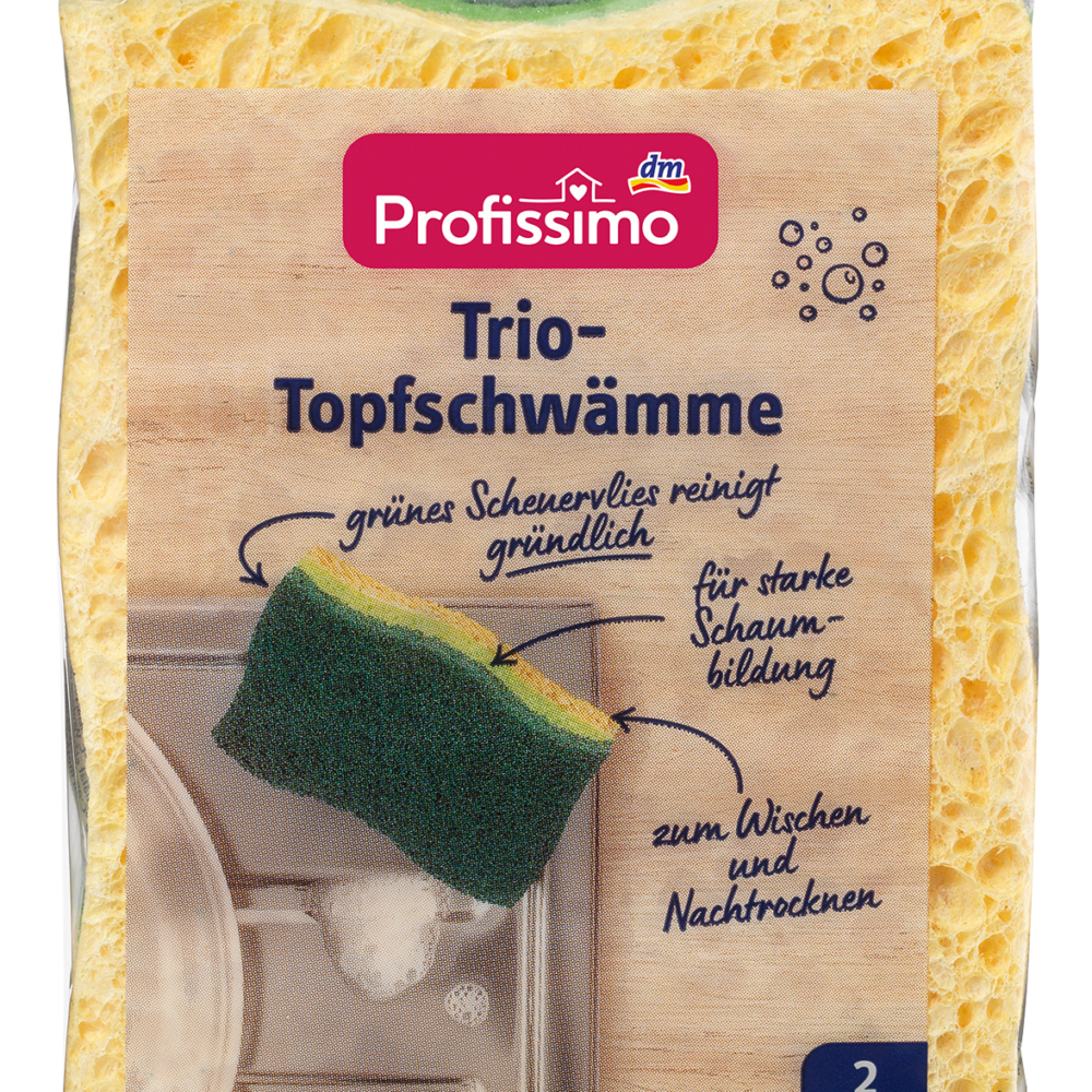 إسفنج بروفيسيمو تريو ، 2 قطعة