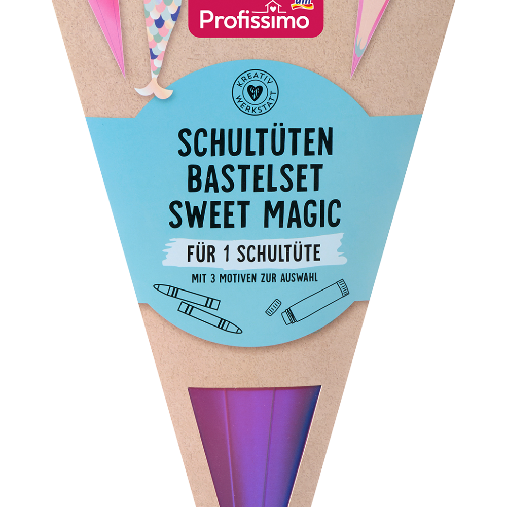 طقم مخروط مدرسي Profissimo، يونيكورن (40x20 سم)، 1 قطعة