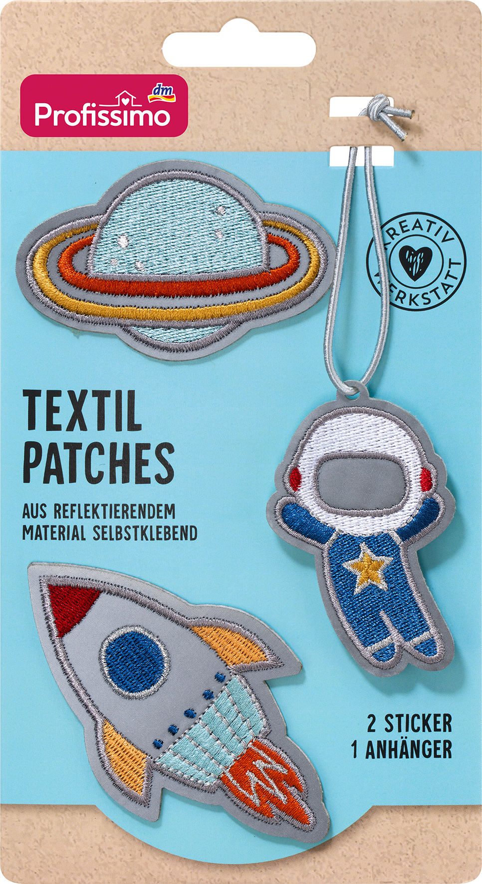 بروفيسيمو لصقات النسيج الفضائية، ذاتية اللصق/عاكسة، 1 قطعة