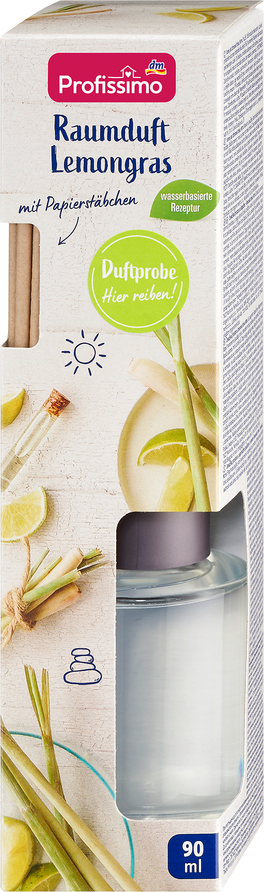 بروفيسيمو أعواد عطر منزلي عشب الليمون، 90 مل