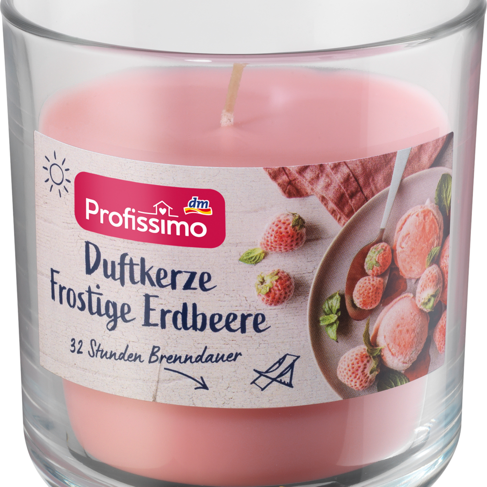 بروفيسيمو شمعة معطرة في زجاج فراولة فاترة، 1 قطعة