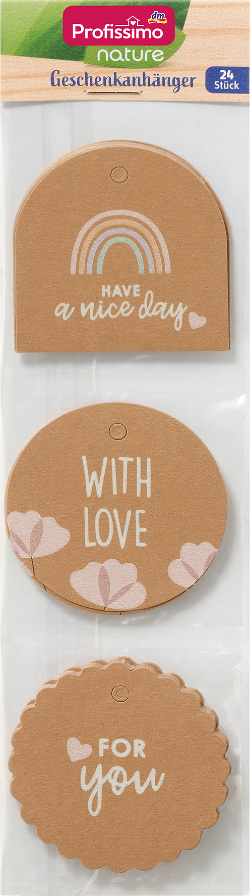 هدية Profissimo الشعارات يوم جميل / لك / حب, 24 قطعة