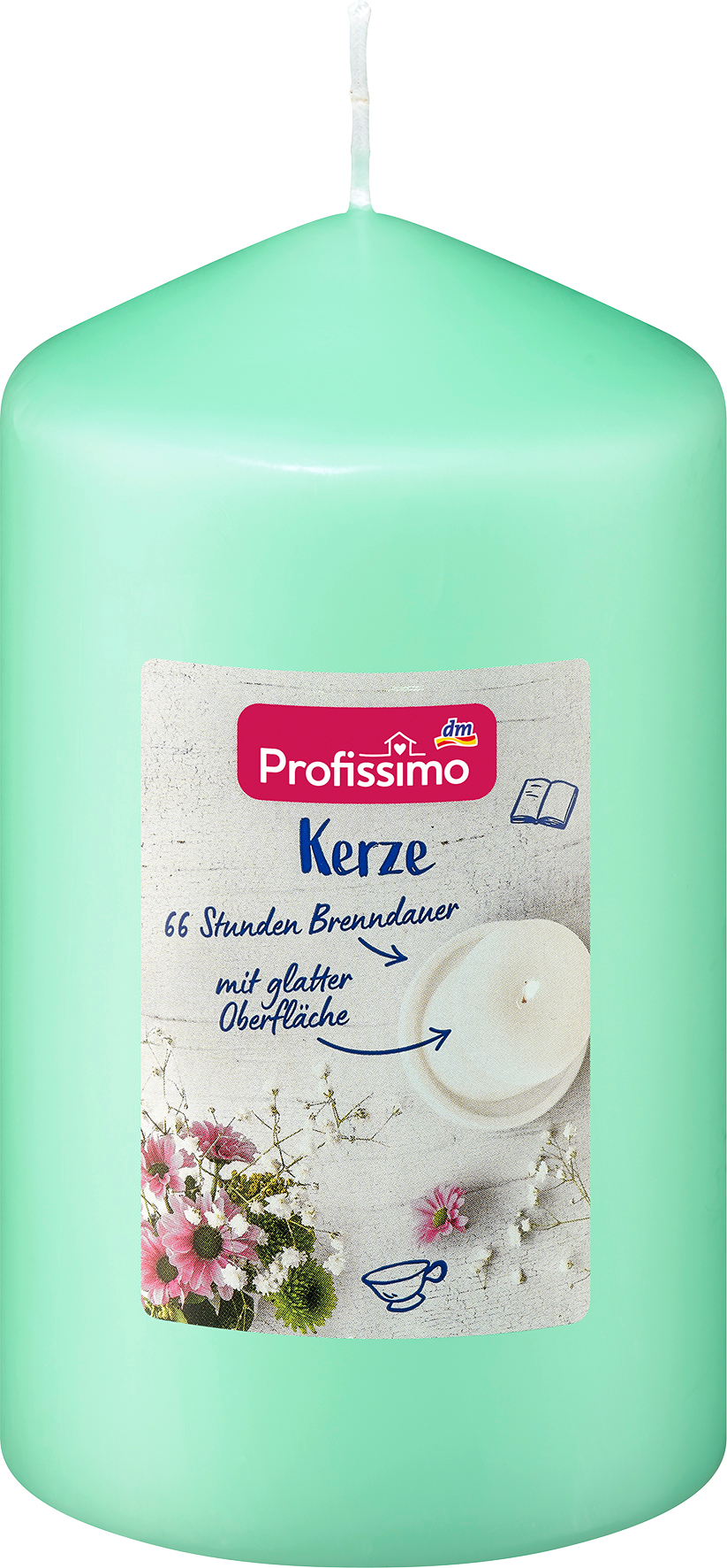 بروفيسيمو شمعة عمود 140/80 نعناع، 1 قطعة