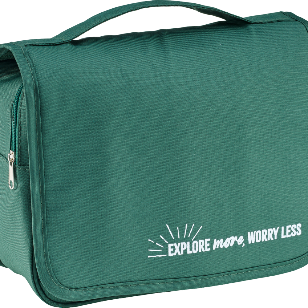 بروفيسيمو حقيبة أدوات الزينة أخضر في الجولة، 1 قطعة