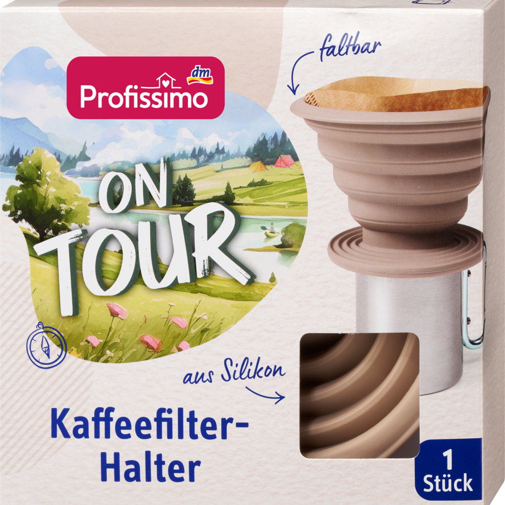 حامل فلتر قهوة سيليكون Profissimo في جولة ، 1 قطعة