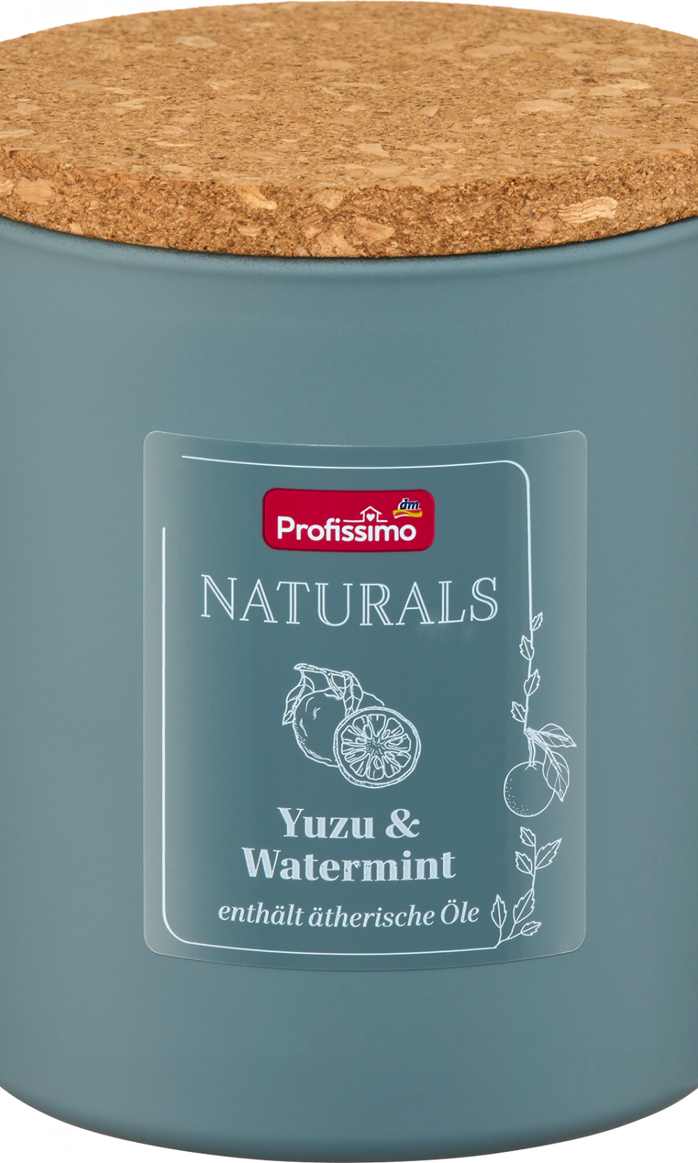 شمعة بروفيسيمو معطرة في زجاج يوزو ونعناع مائي ، 1 قطعة