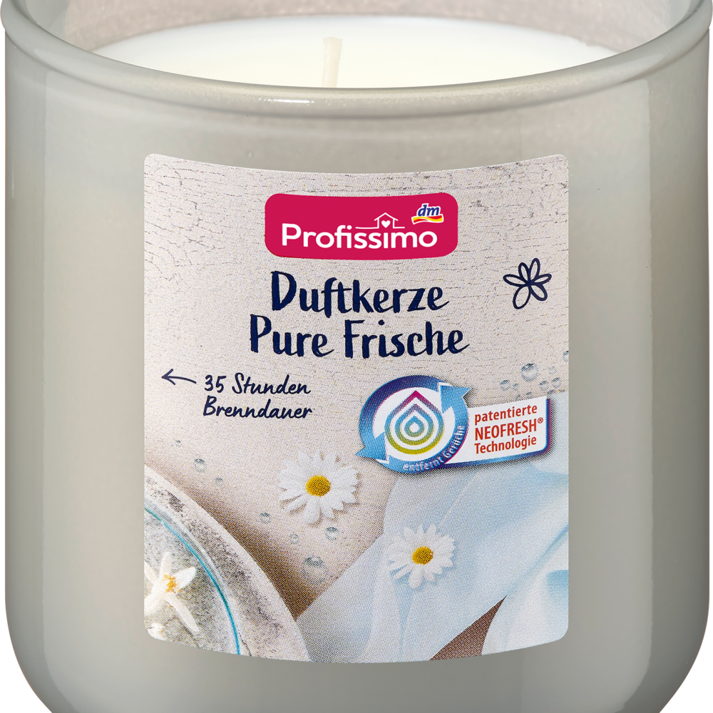 شمعة بروفيسيمو معطرة في زجاج نقية منعشة، 1 قطعة