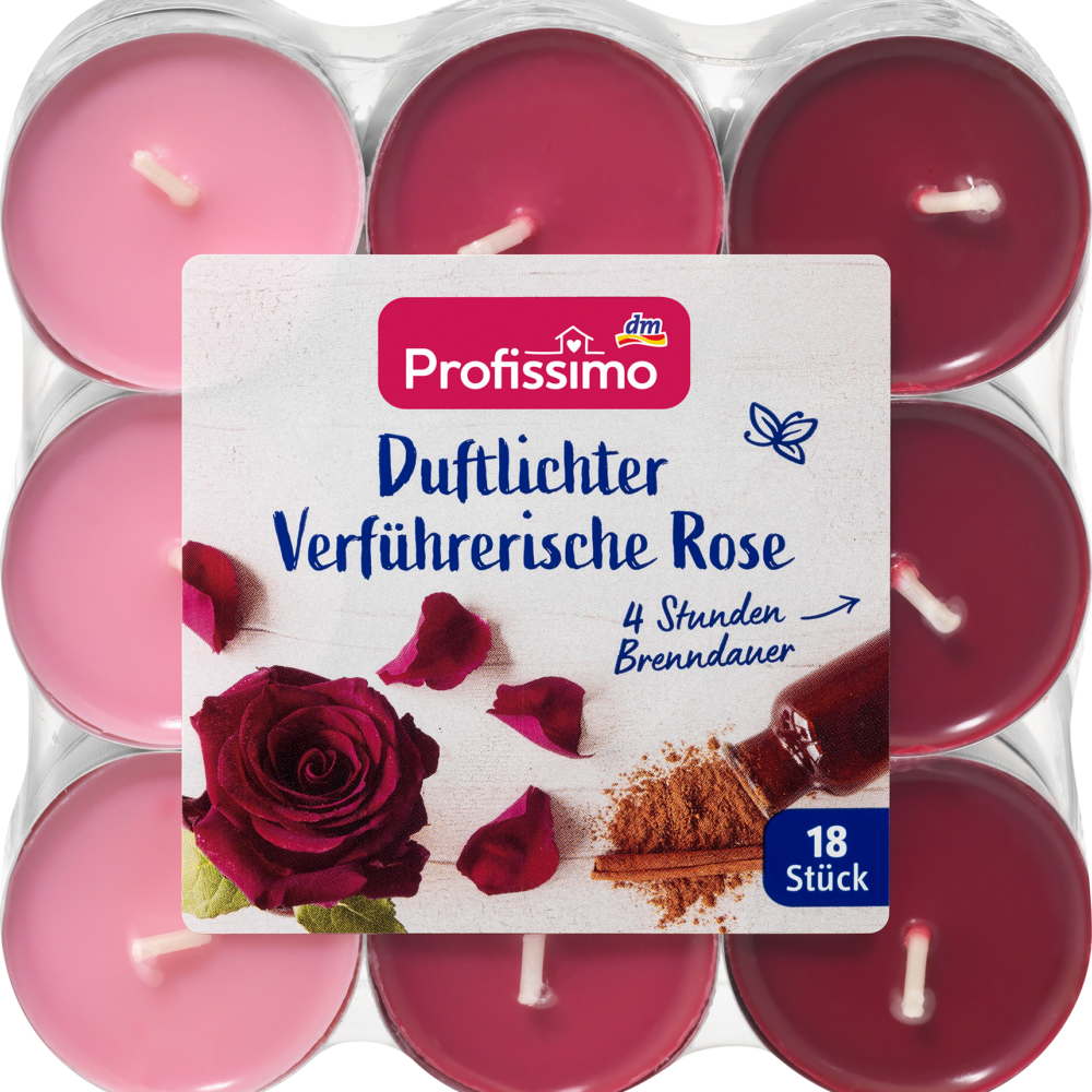 بروفيسيمو أضواء معطرة مغرية روز ألو، 18 قطعة