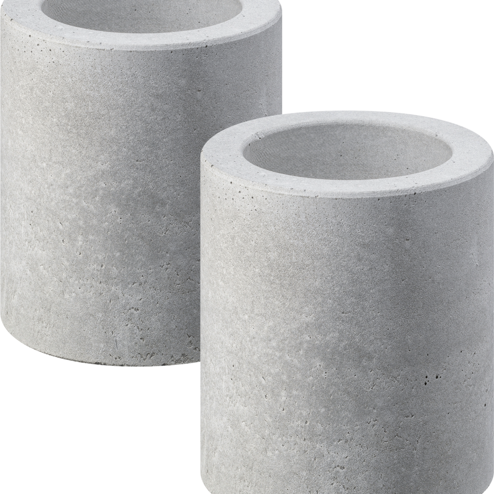 حامل شموع Profissimo 2 في 1 مصنوع من الخرسانة ، 1 قطعة