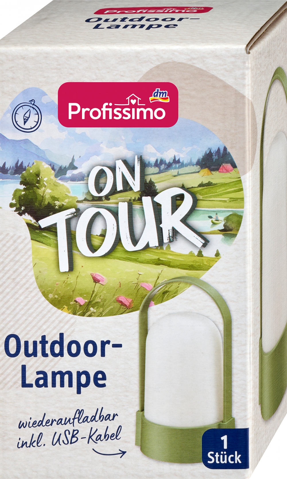 Profissimo مصباح خارجي في جولة، 1 قطعة