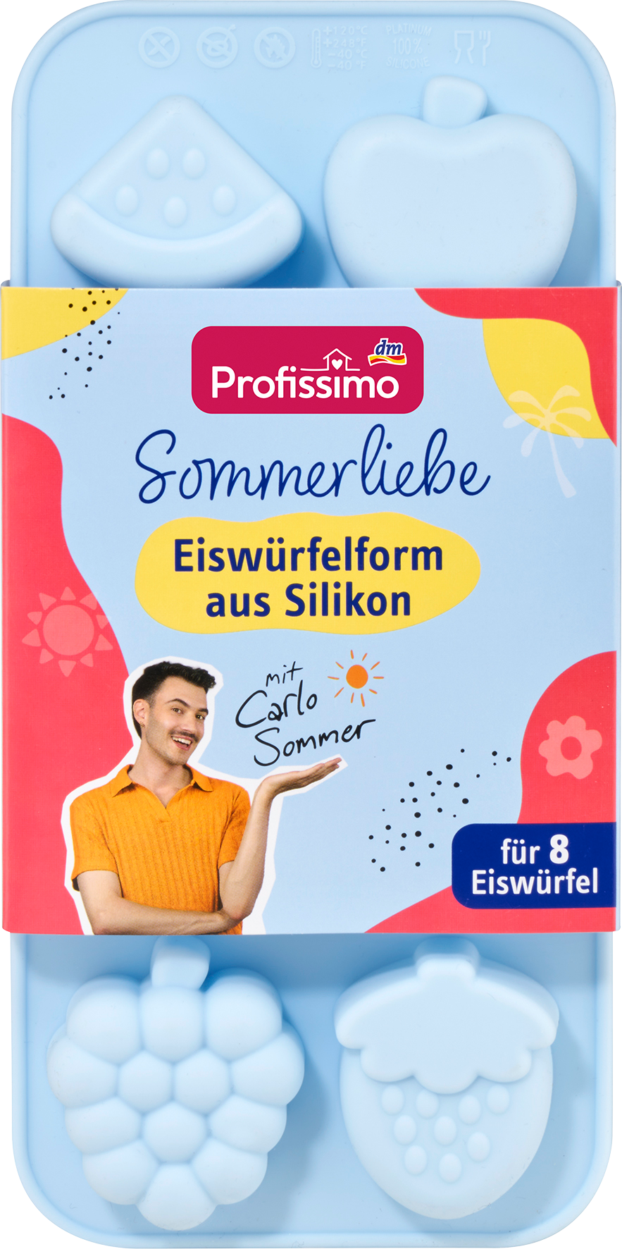 Profissimo مكعبات الثلج العفن سيليكون الصيف الحب ، 1 قطعة