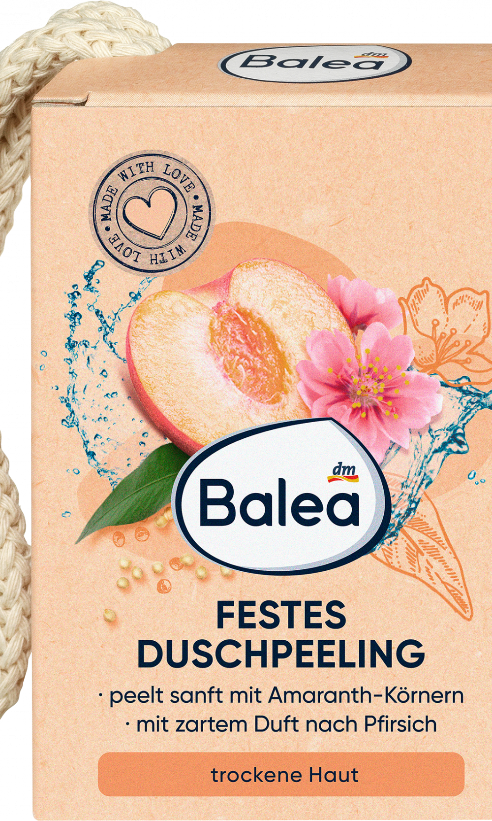 باليا مقشر الجسم الصلب بالخوخ، 100 غرام