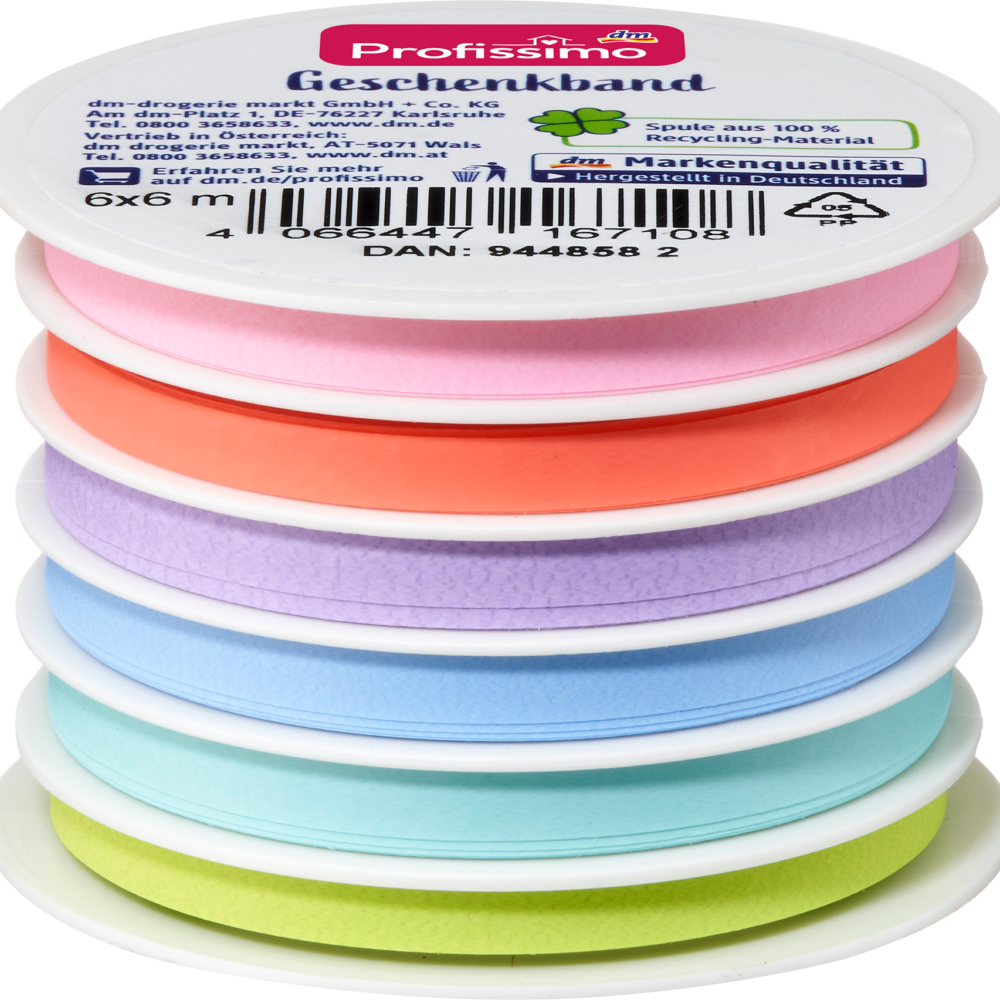 طقم شرائط بروفيسيمو 6 ألوان، 20 م