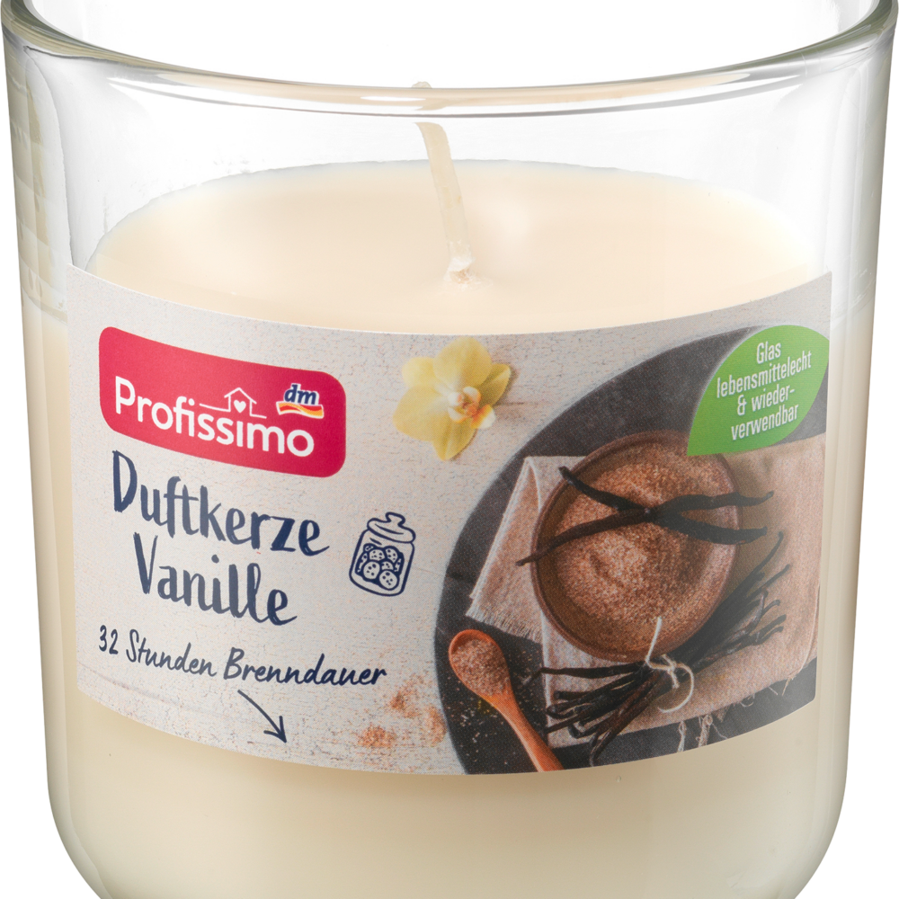 بروفيسيمو شمعة معطرة من زجاج الفانيليا، 1 قطعة