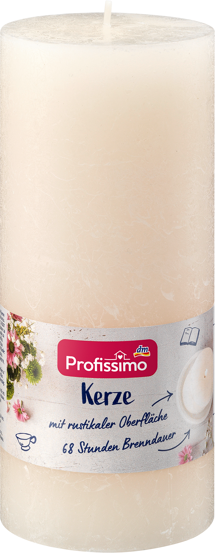 بروفيسيمو شموع روستيك 160/68 عاجي، 1 قطعة