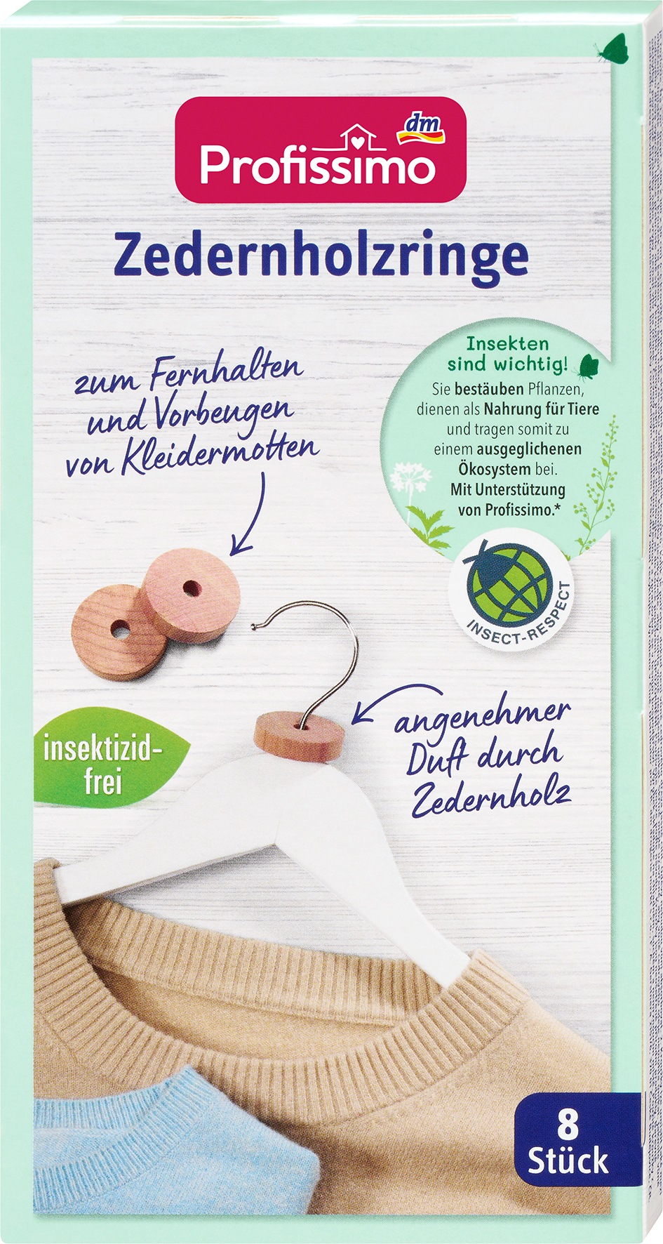 حلقات خشب الأرز Profissimo ، 8 قطع