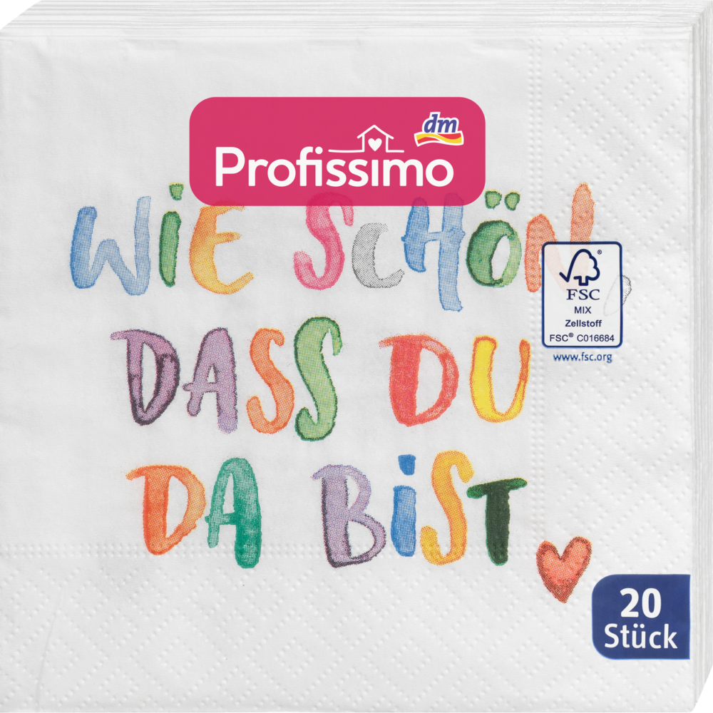 مناديل كوكتيل Profissimo "كم هي جميلة" (25x25 سم) ، 20 قطعة