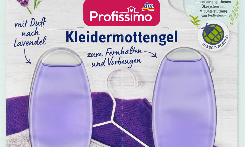 جل عثة الملابس Profissimo ، 2 قطعة منتج مبيد حيوي