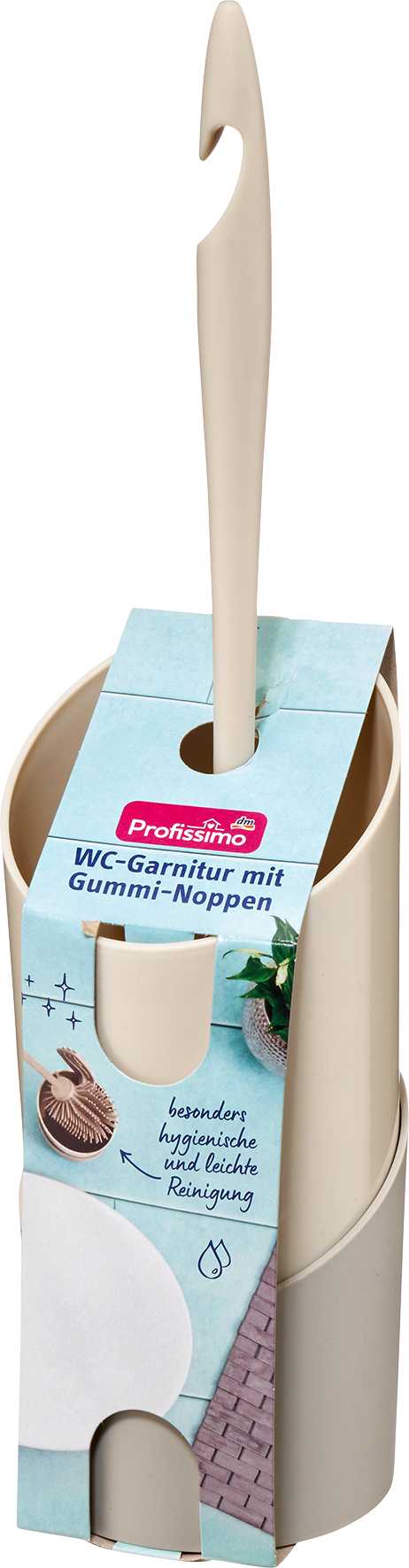 بروفيسيمو طقم مراحيض فرشاة تواليت مع نوبس، 1 قطعة