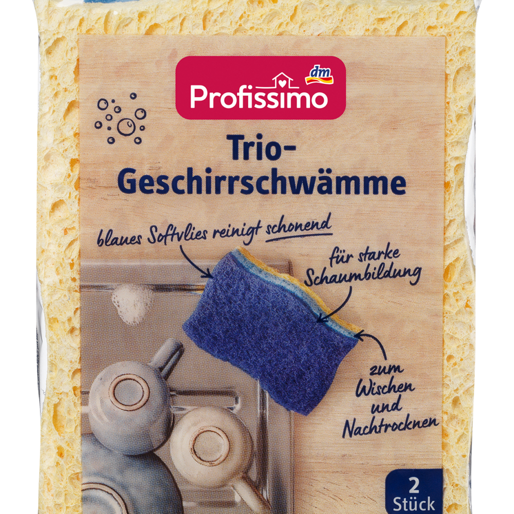 بروفيسيمو تريو إسفنج أطباق، 2 قطعة