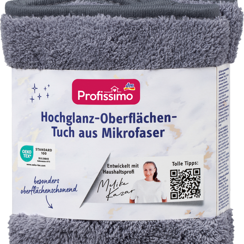 Profissimo قماش سطحي من الألياف الدقيقة عالية اللمعان ، 1 قطعة