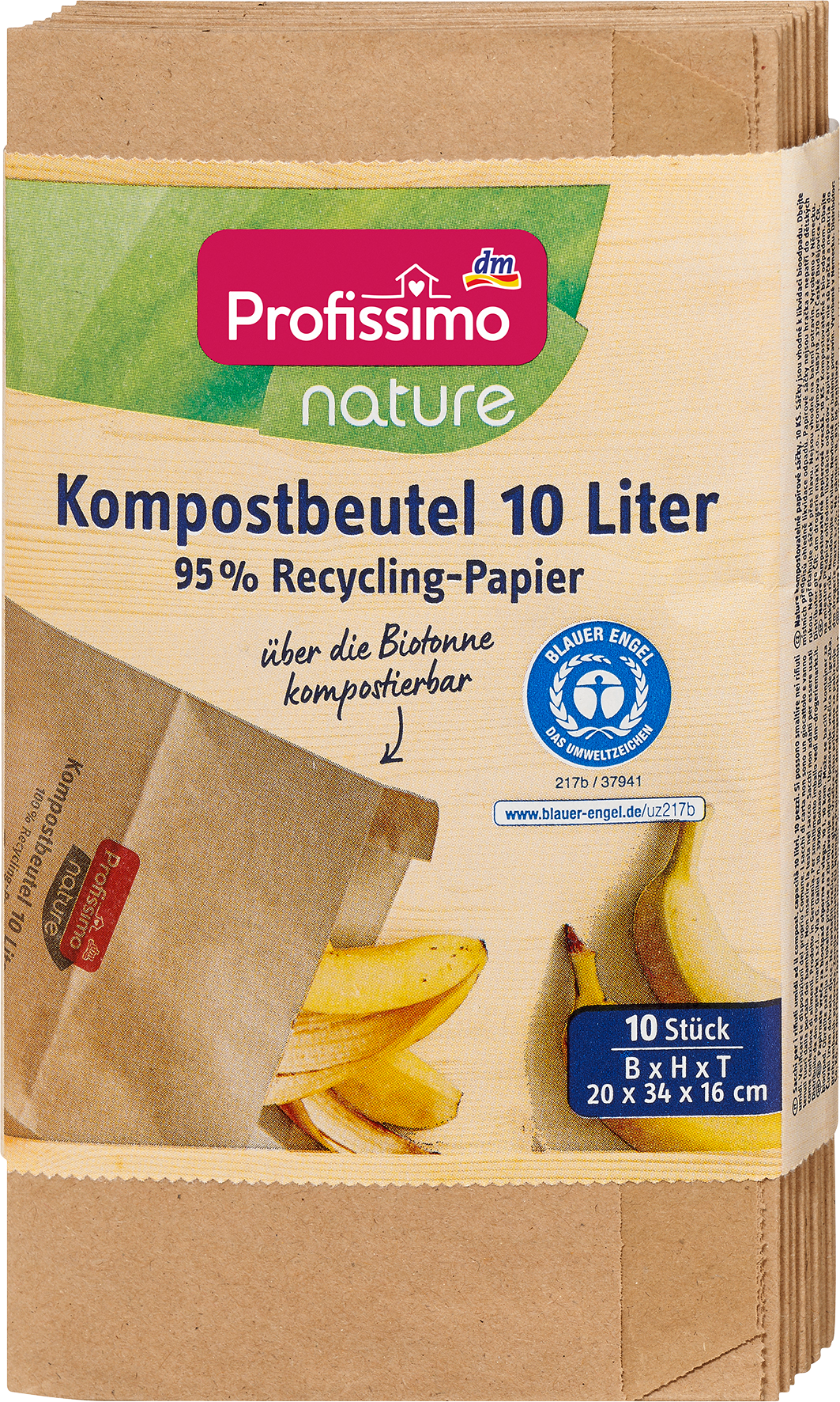 بروفيسيمو كيس سماد طبيعي 10 لتر، 10 قطع